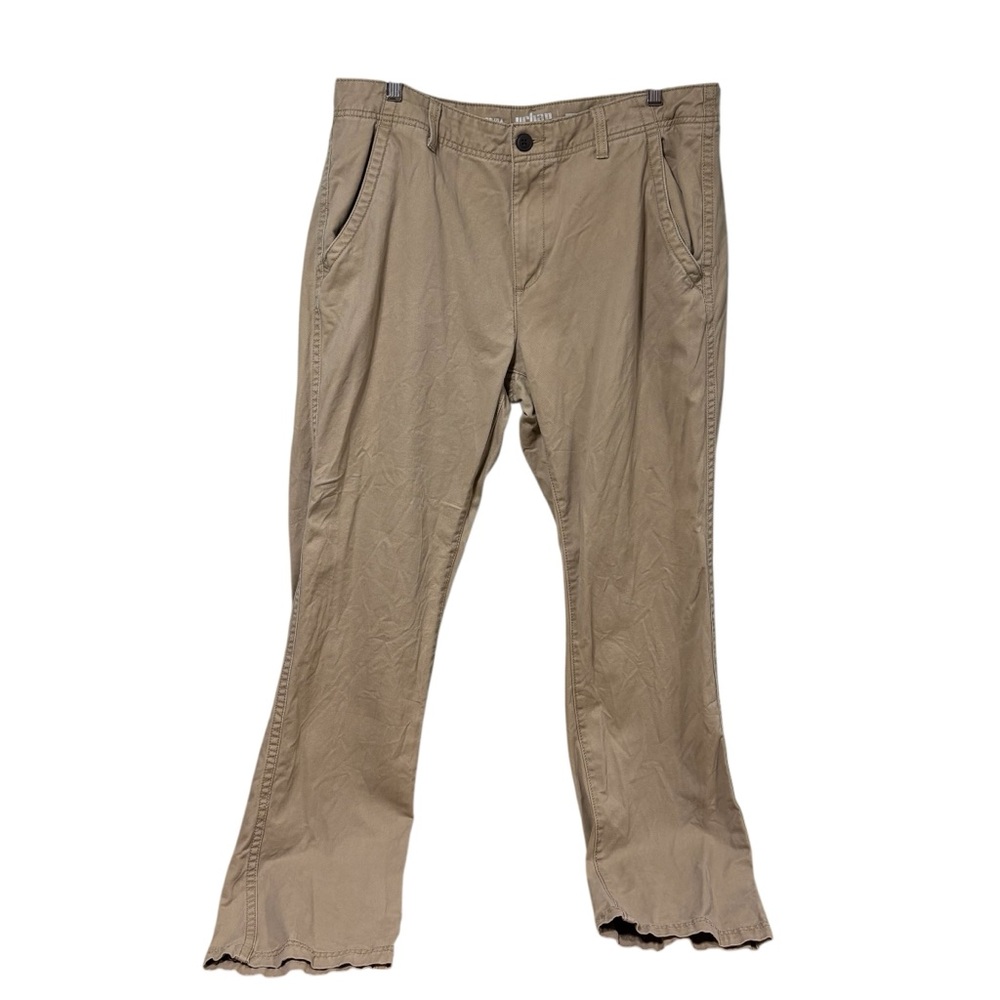Urban Pipeline Mens Relaxed Straight Khaki Chino Pants 36x34 Cotton Twill #541